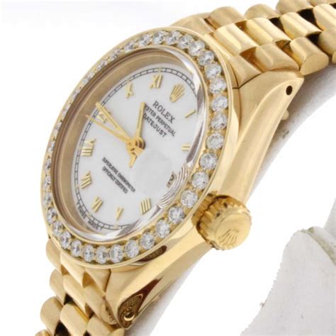 rolex 6917 year|ladies presidential rolex diamond bezel.